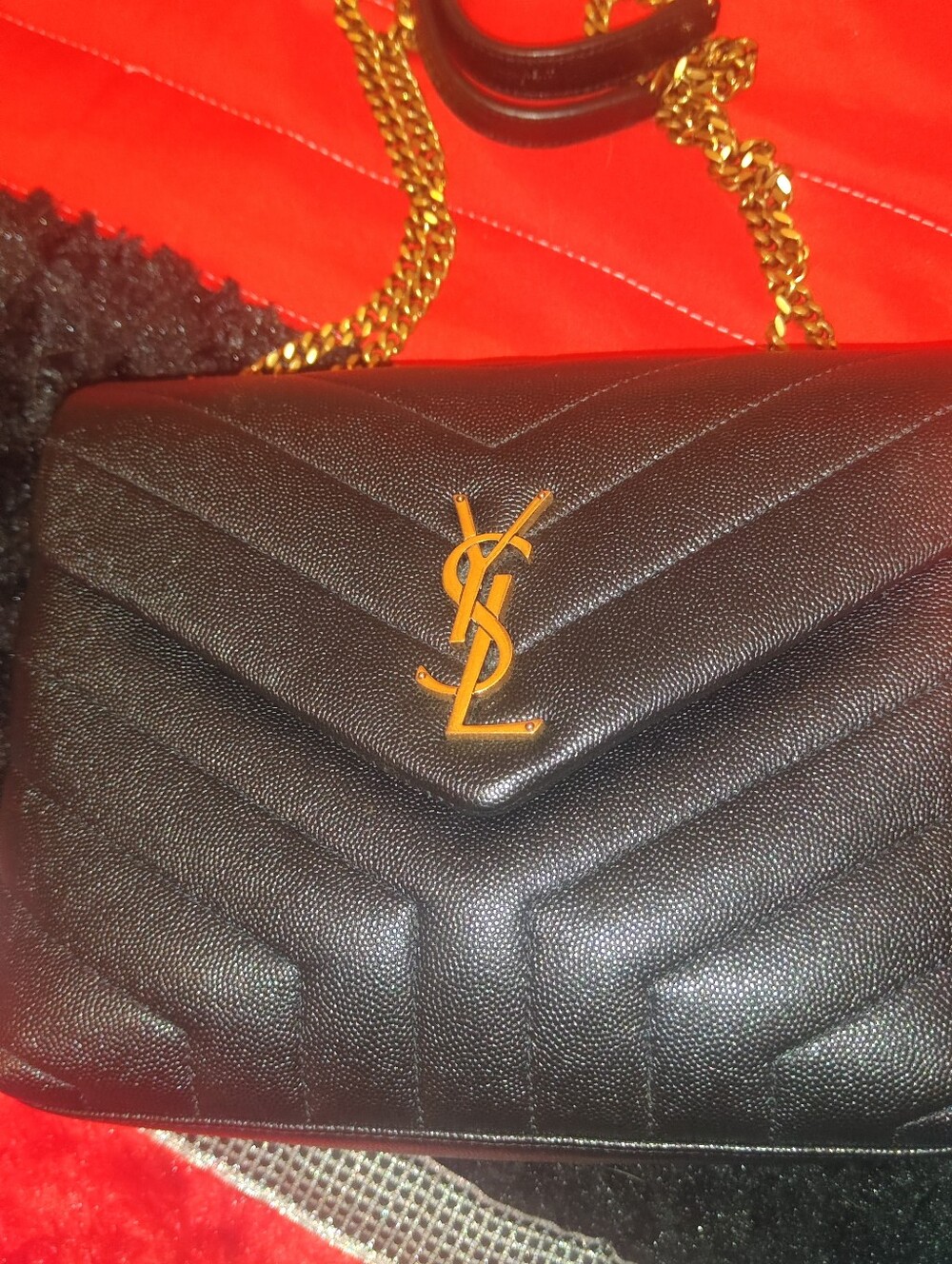 Saint Laurent grain de poudre loulou small RARE